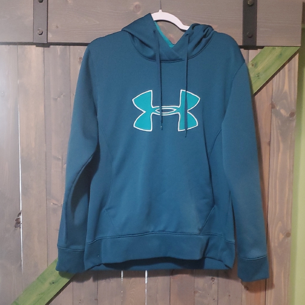 Teal  Under Armour Hoodie with Logo